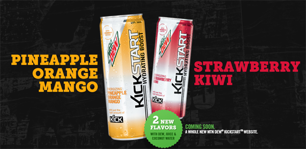 mountain dew kickstart new flavors